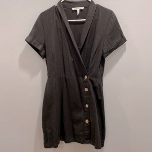 Black BCBGeneration mini wrap dress